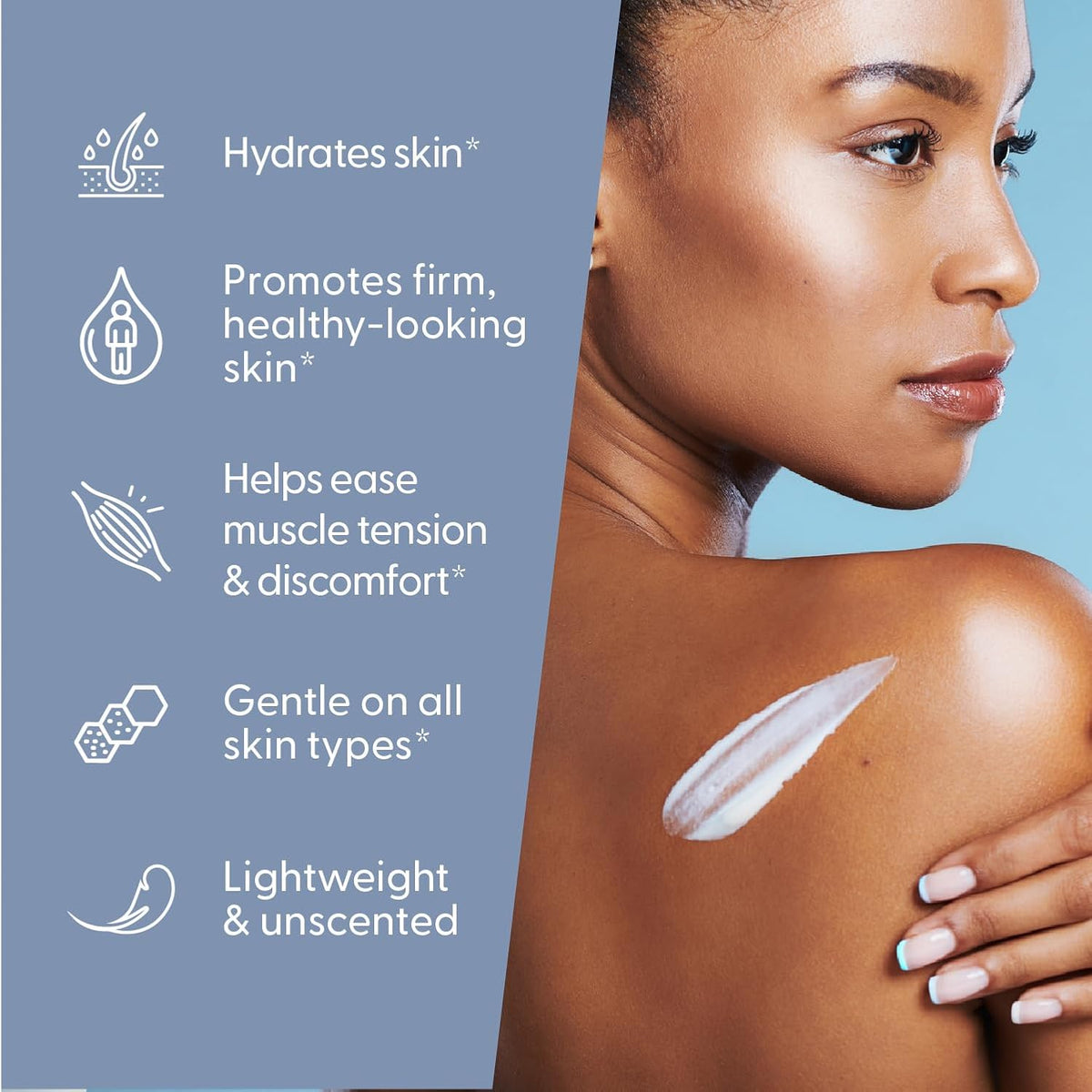 Unscented Magnesium Lotion for Sleep & Relaxation, 8 Fl Oz by M3