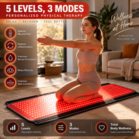 Full Body Red Light Therapy Mat, 59.1"*25.6" Whole Red Light Therapy Pad for Body with 660Nm & 850Nm, 600 Leds Redlight Blanket with Adjustable Timer & Intensity, Gifts for Women, Men, and Pets
